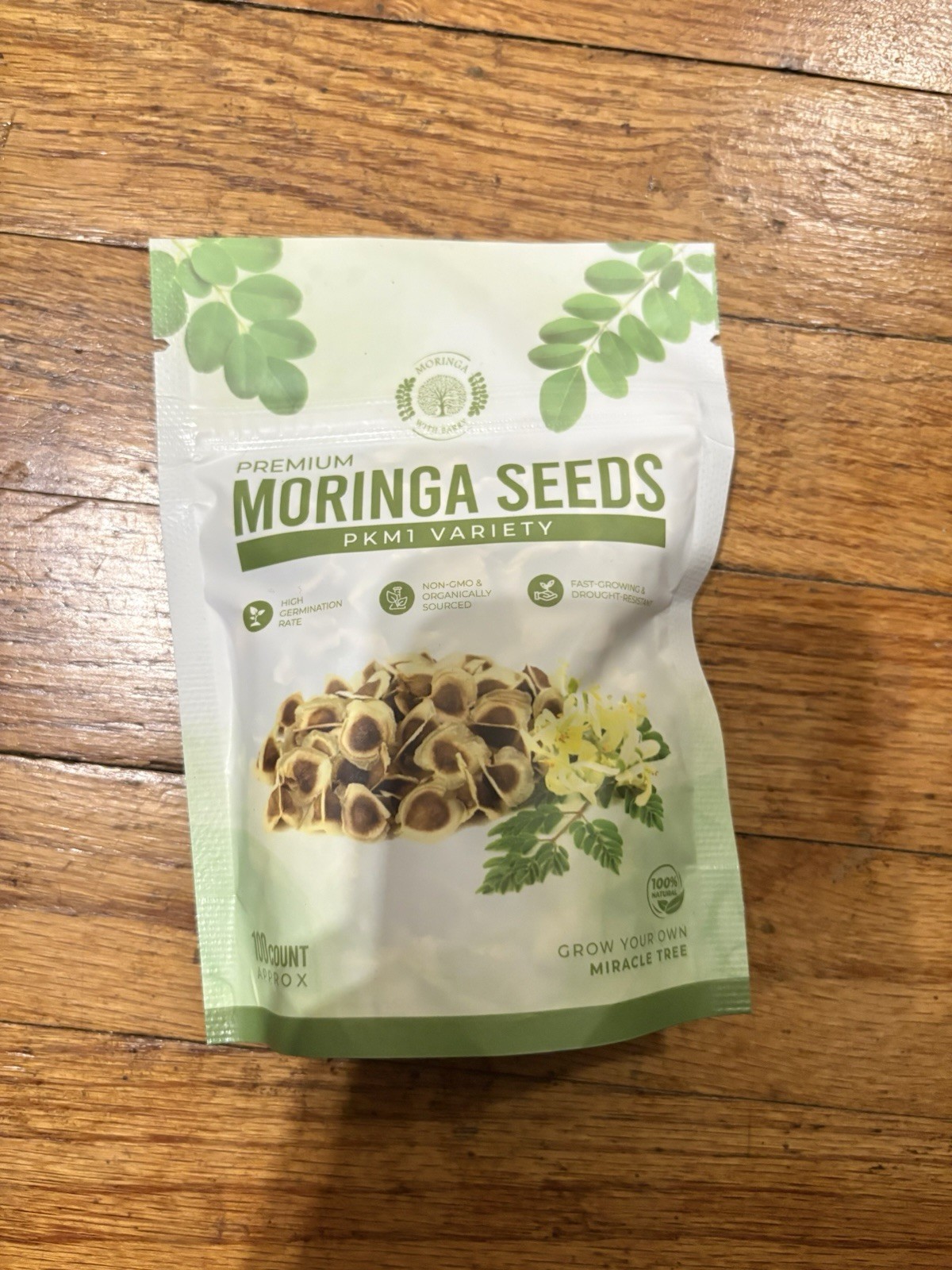 Moringa Seeds PKM1 Variety High Germination Non-GMO Organic Drought Resistant