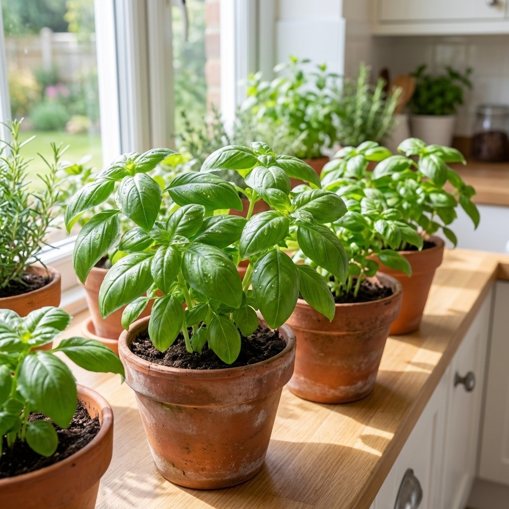 Basil Seeds 1000pcs Fresh Leaf Herb for Outdoor Use
