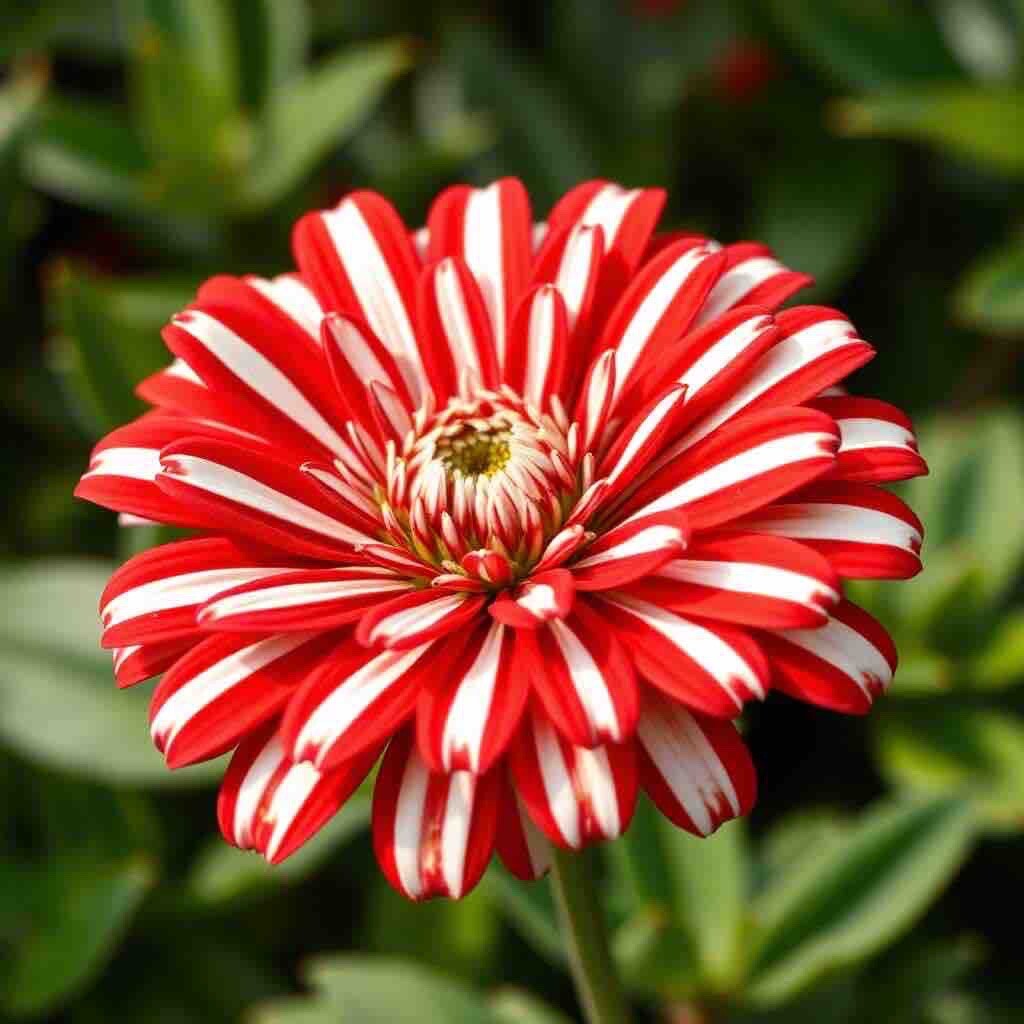 50 Peppermint Zinnia Seeds Double Bloom Rare Red And White Beautiful Non-Gmo