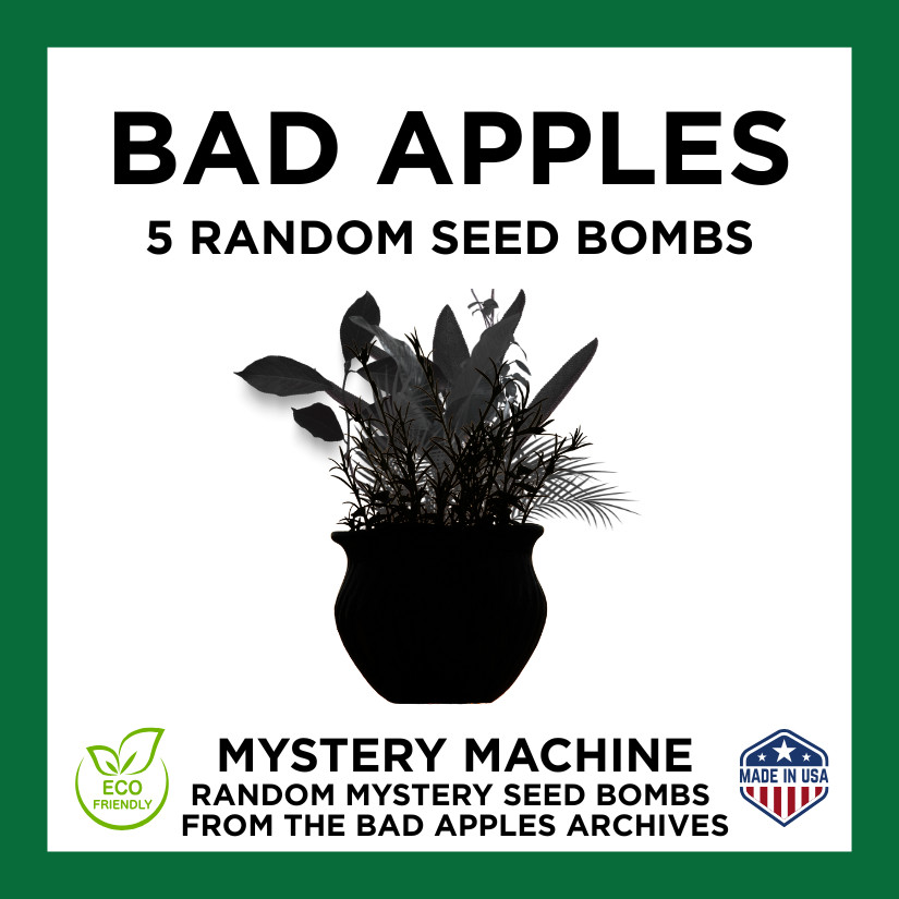 Bad Apples MYSTERY MACHINE™ – 5 Random Seed Bombs – Guerrilla Gardening Gift