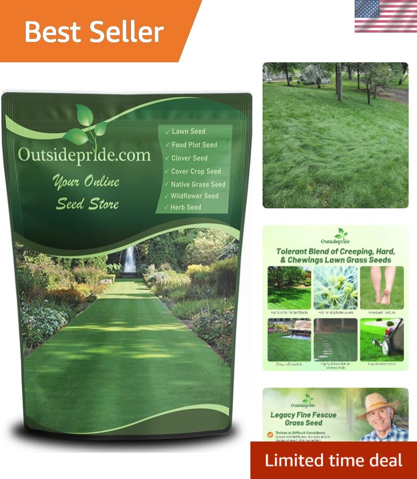 10 Lbs. Fine Fescue Grass Seed with OptiGrowth Coating for Vibrant Lawns