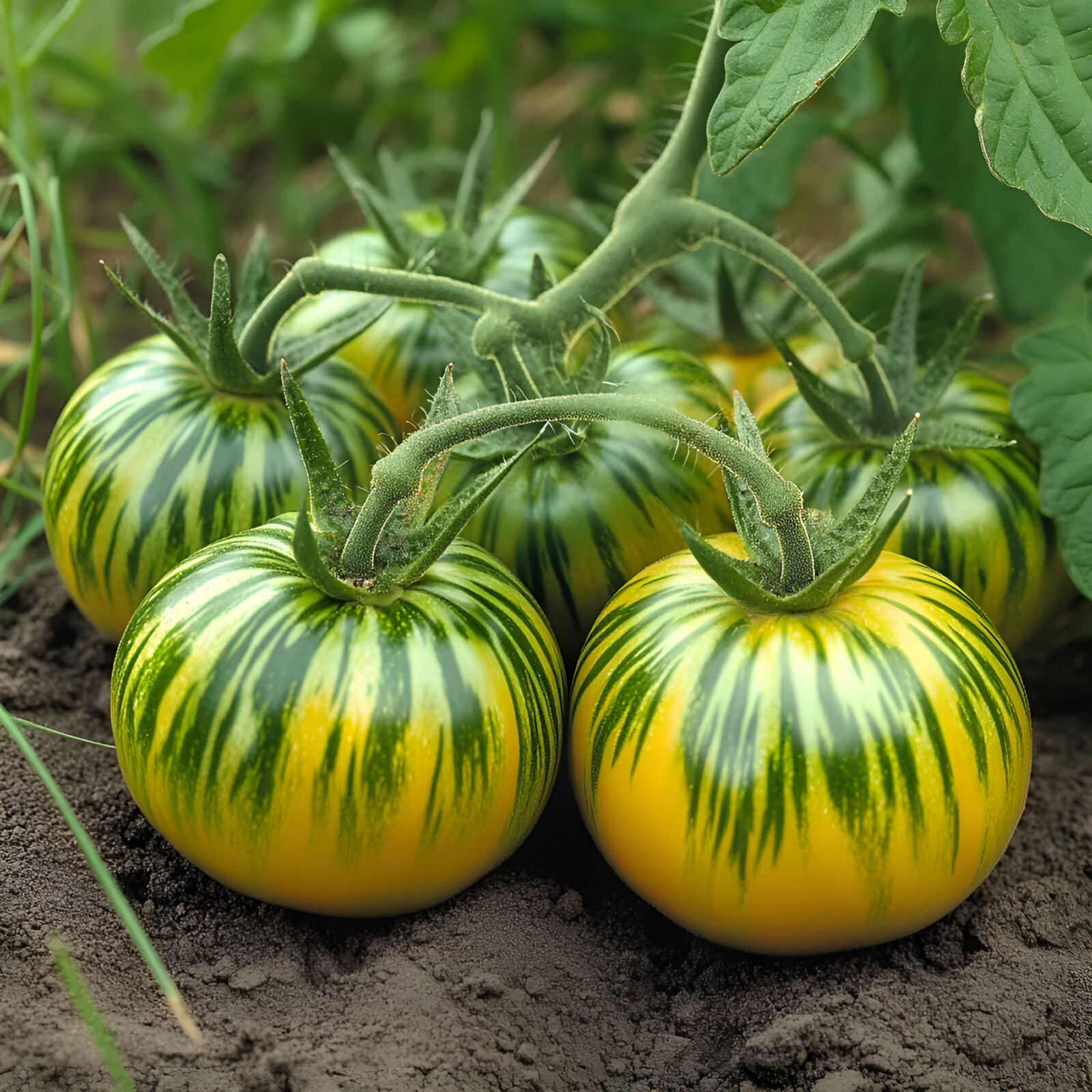 75 Giant Green Zebra Tomato Seeds – Organic, Heirloom, Up To 1LB Indeterminate