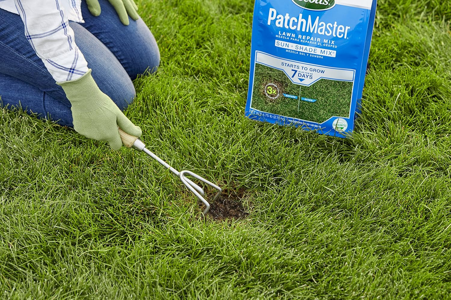 Lawn Repair Mix Sun & Shade, Grass Seed, Fertilizer & Mulch, 4.75 lb