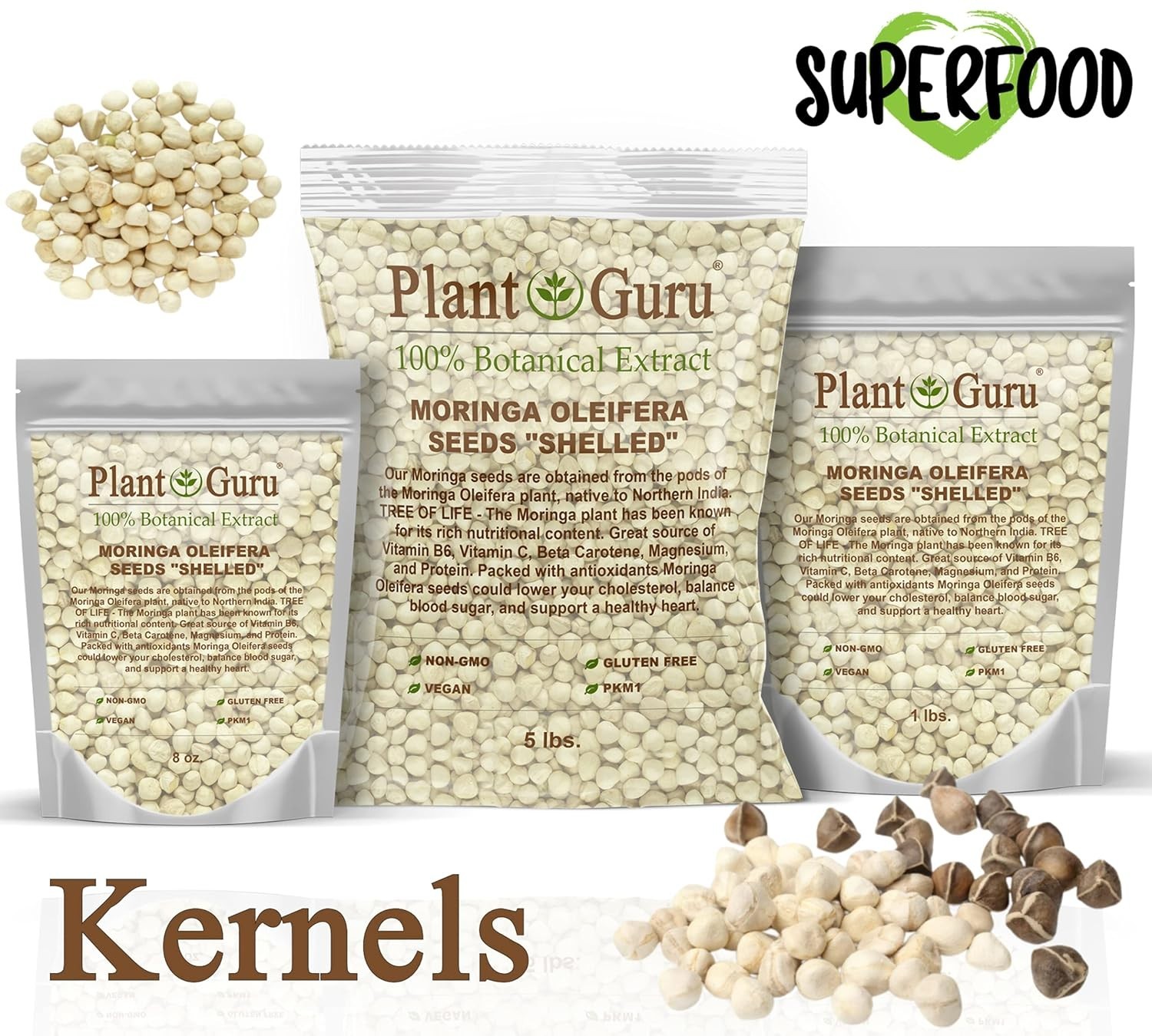 Moringa Oleifera Seeds – 1 Oz. Nutrient-Rich Non-GMO Variety for Culinary Use