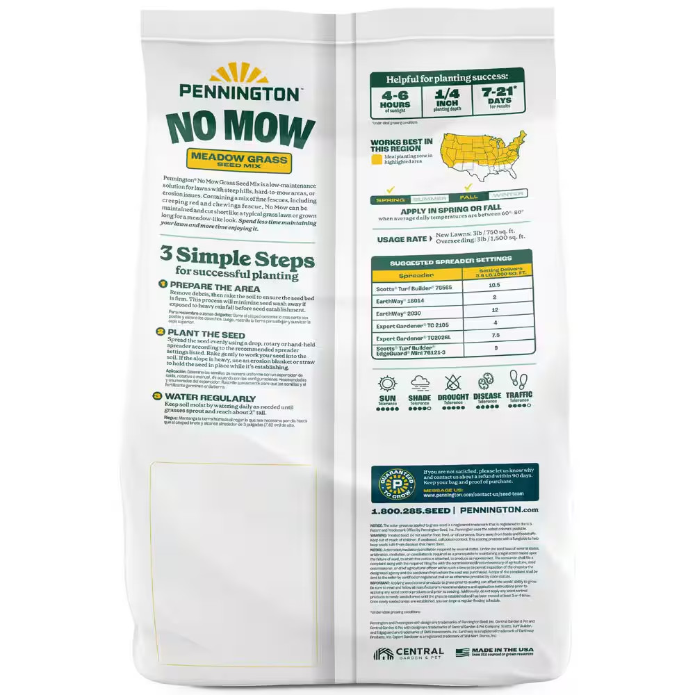 3 Lbs. 750 Sq. Ft. No Mow Grass Seed Mix