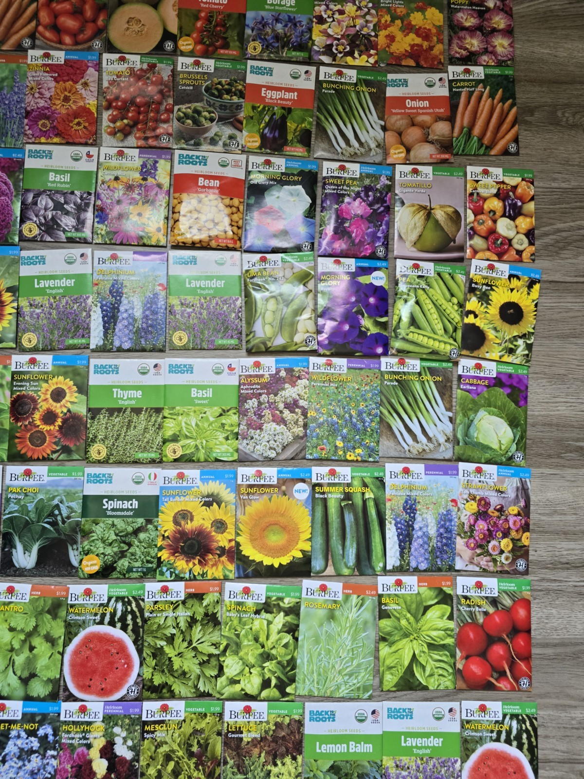 Lot 4 Of 107 seeds Vegetable, Flowers And Herb Seed Packets 2026 mix gardening.