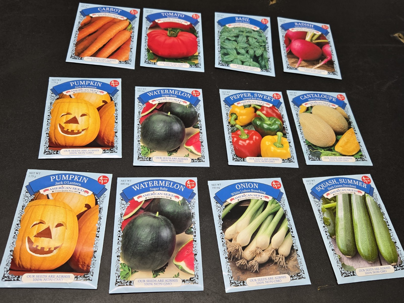 Mixed 12 Packs Vegetables Seeds (5)