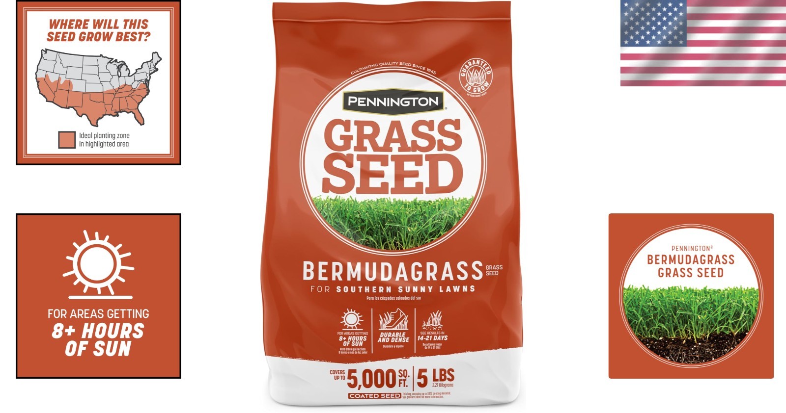 5 lb Cold-Tolerant Bermudagrass Seed – Drought-Resistant Lawn Solution