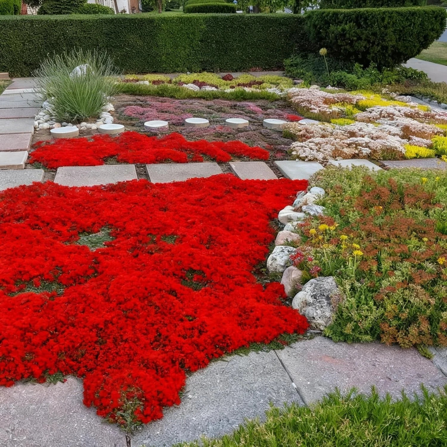 20000+ Red Creeping Thyme Seeds Ground Cover Plant Seeds Perennial- Non-GMO Heir