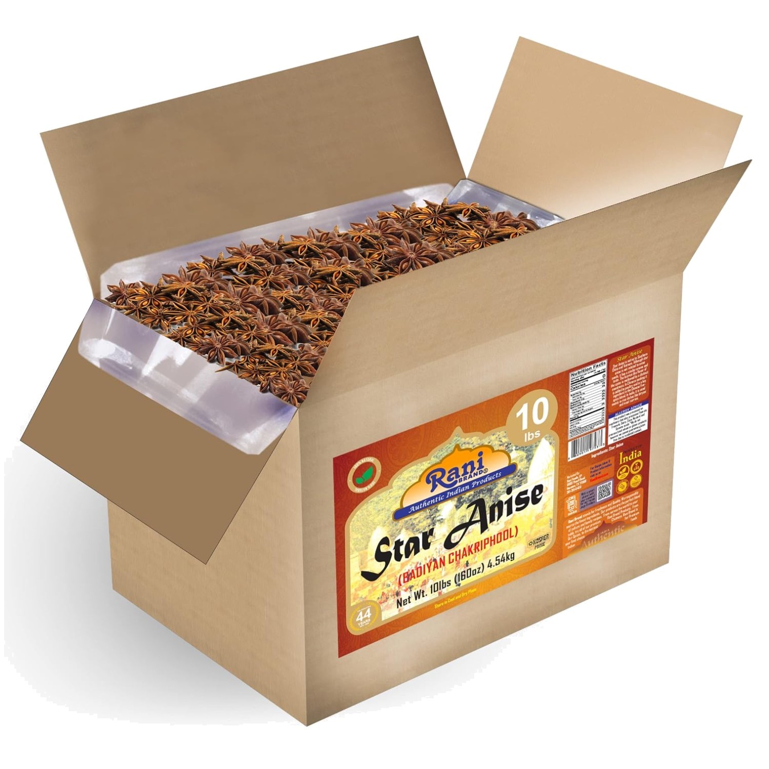 Rani Star Anise Seeds 160oz Bulk Box