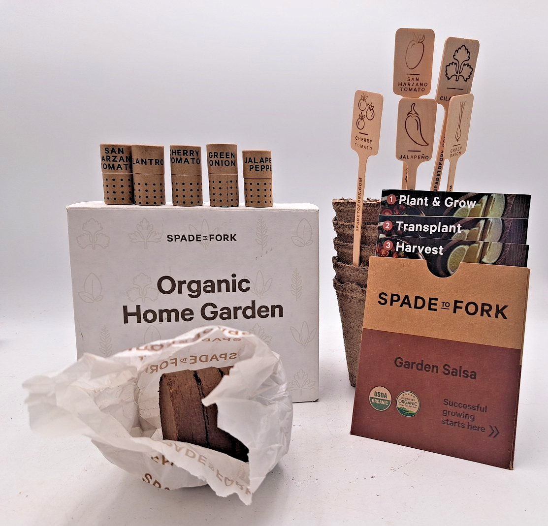 Organic Herb Garden Salsa Varity Spade to Fork Culinary Home Garden Kit READ