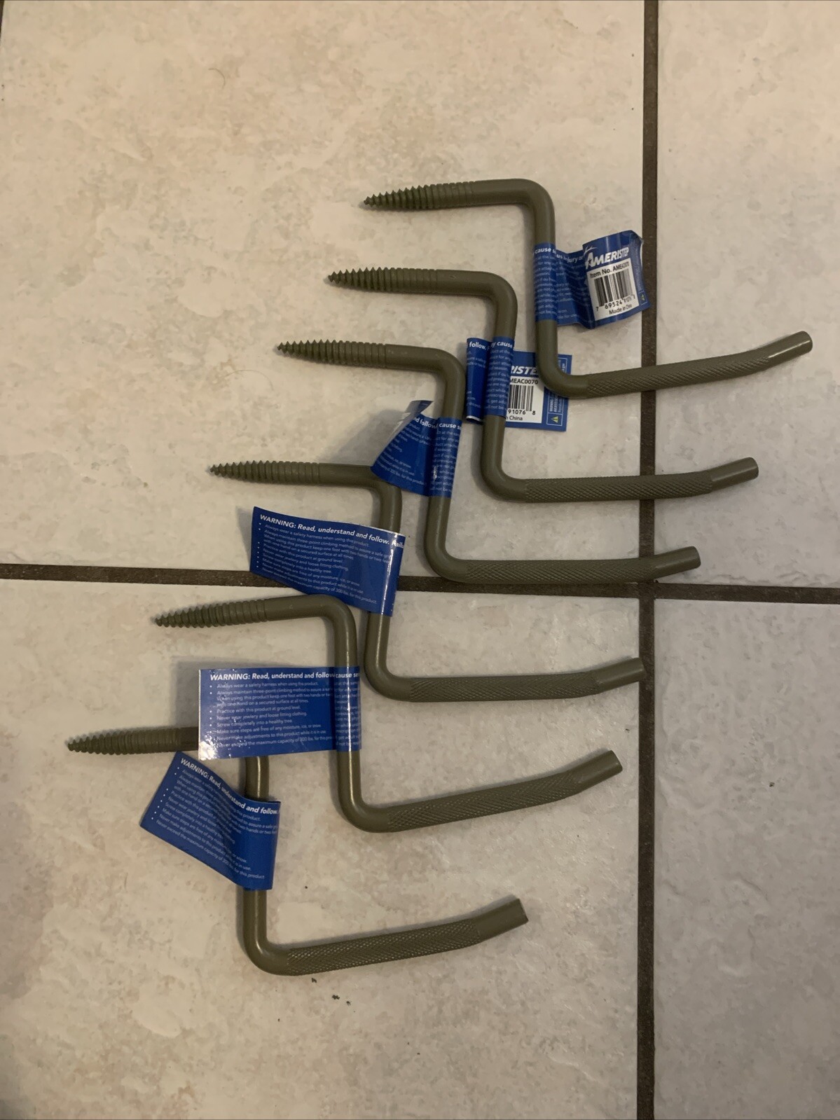 AMERISTEP TREE CLIMBING HUNTING THREADED SPIKES P/N AMEAC0070 * LOT OF 6