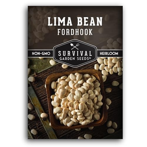 Fordhook Lima Bean Seeds for Planting – Packet with Instructions to Plant and 1