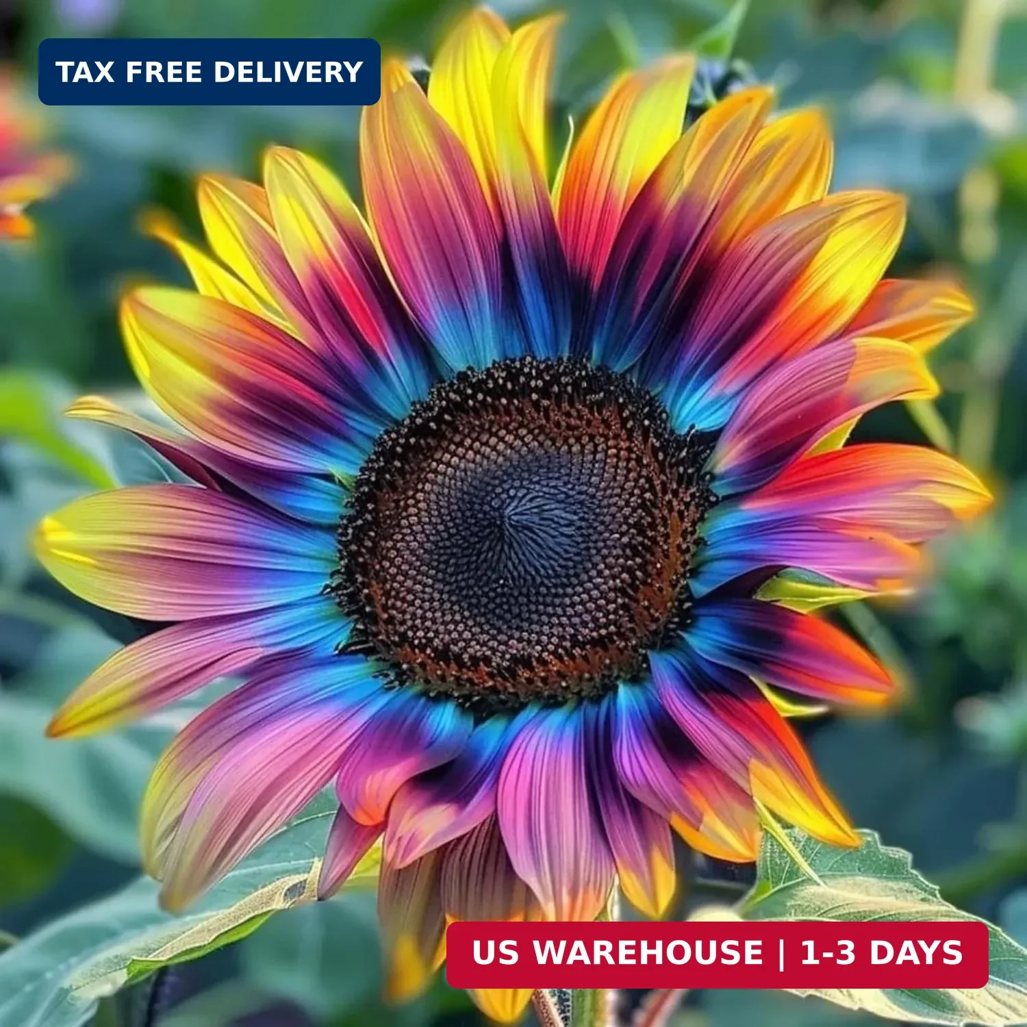 160+ Exotic Rainbow Sunflower Seeds for Planting Multi-Colored Sunflowers Non-GM