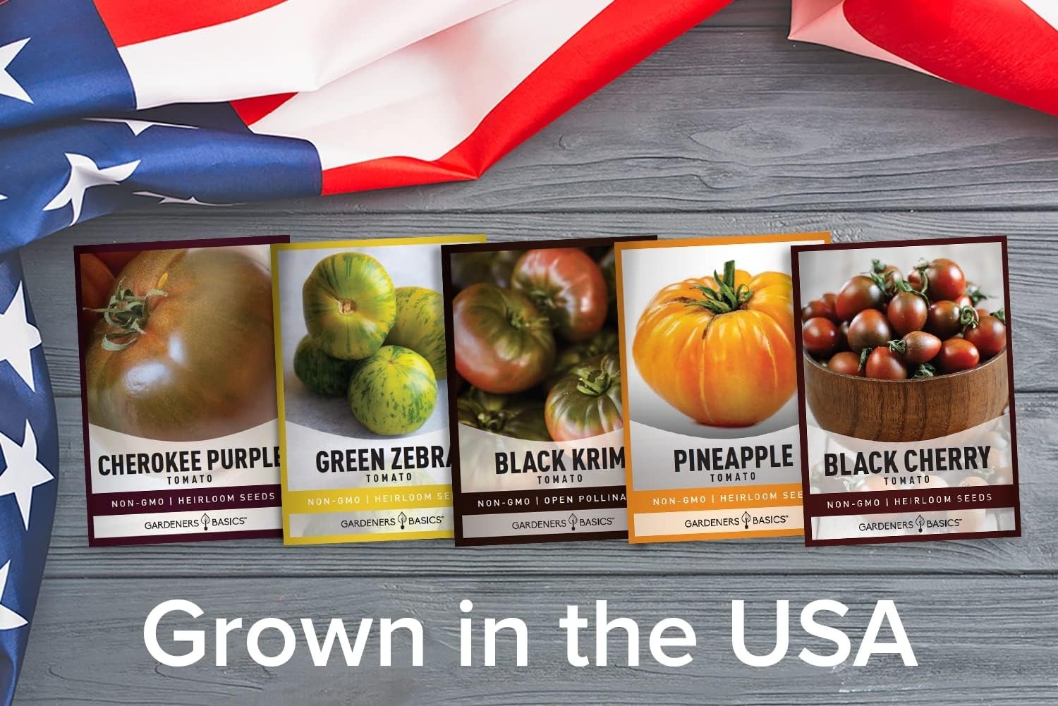 Cherokee Purple, Black Krim, Pineapple Tomato Seeds – 5 Pack