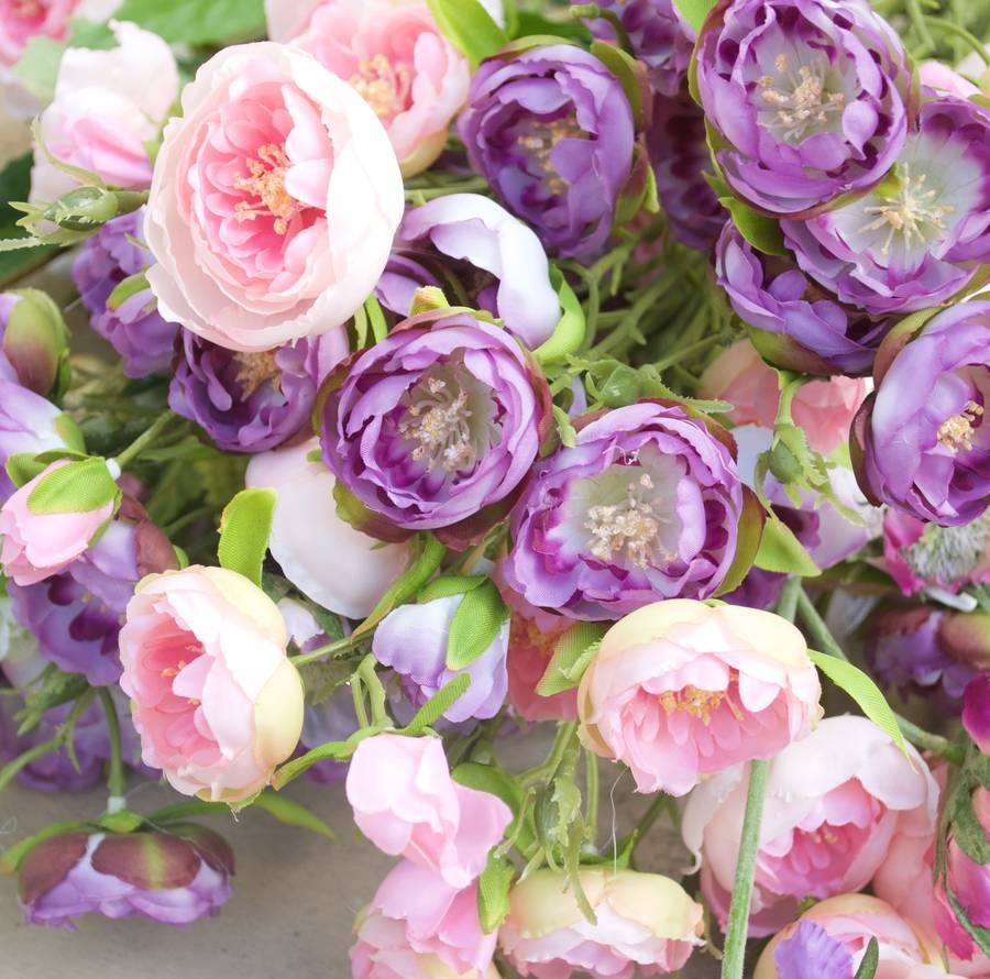 Ranunculus PINK 15 Bulbs Persian Buttercup Peony Rose 7+ Corms Wedding Flowers