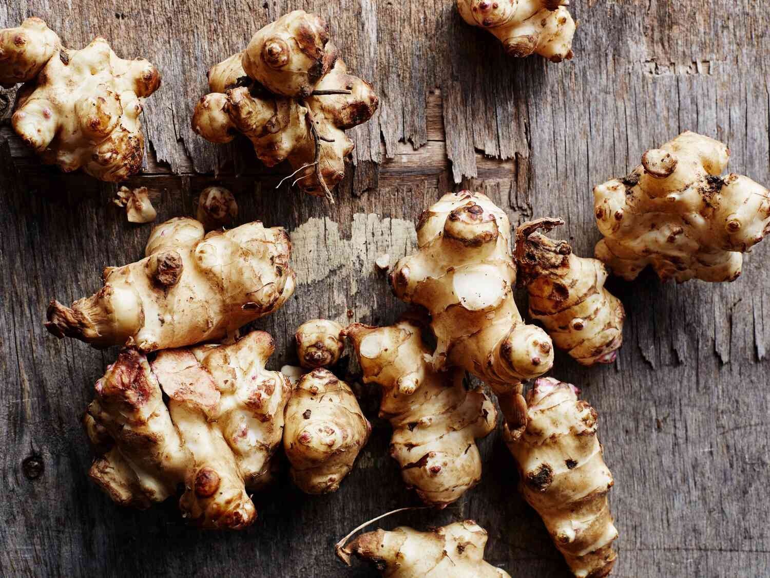 Jerusalem Artichokes tubers Sunchokes  10 tubers freshly dug plant or eat