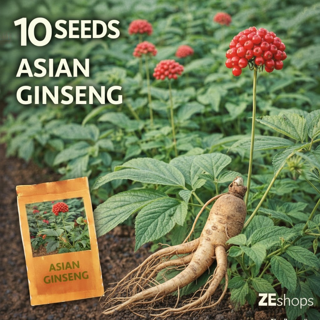 10 Panax Ginseng Seeds Asian Woodland Shade Perennial Plant