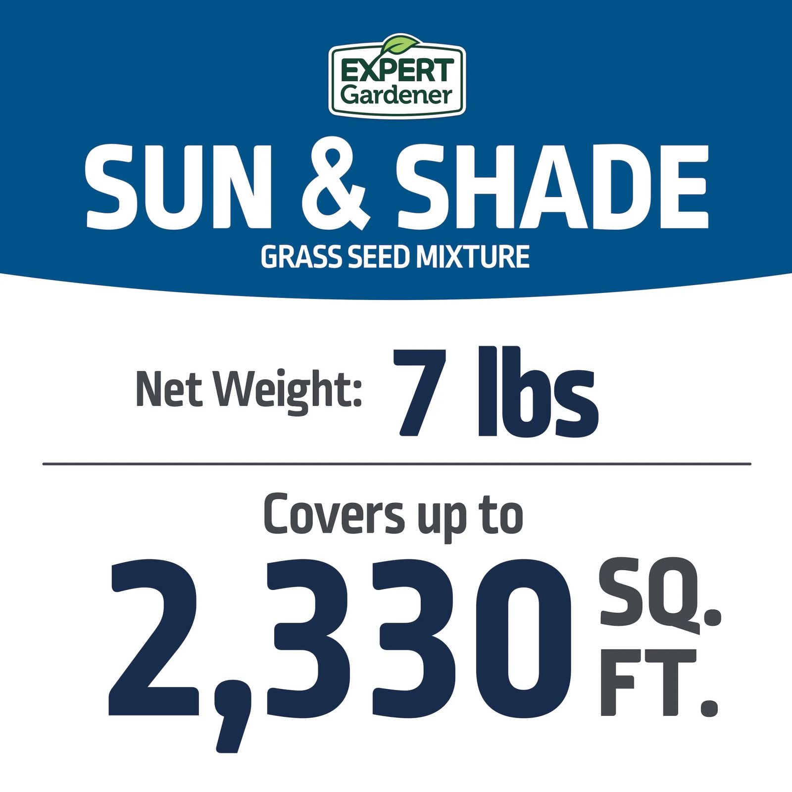 Sun & Shade Northern Grass Seed Mix, for Sun to Partial Shade,