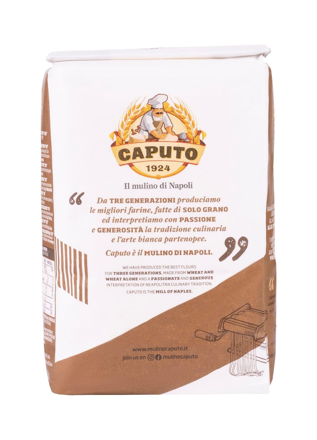 00 Antimo Caputo Pasta & Gnocchi Flour 2.2 Lb Bag- 35.2 Ounce (Pack of 1)