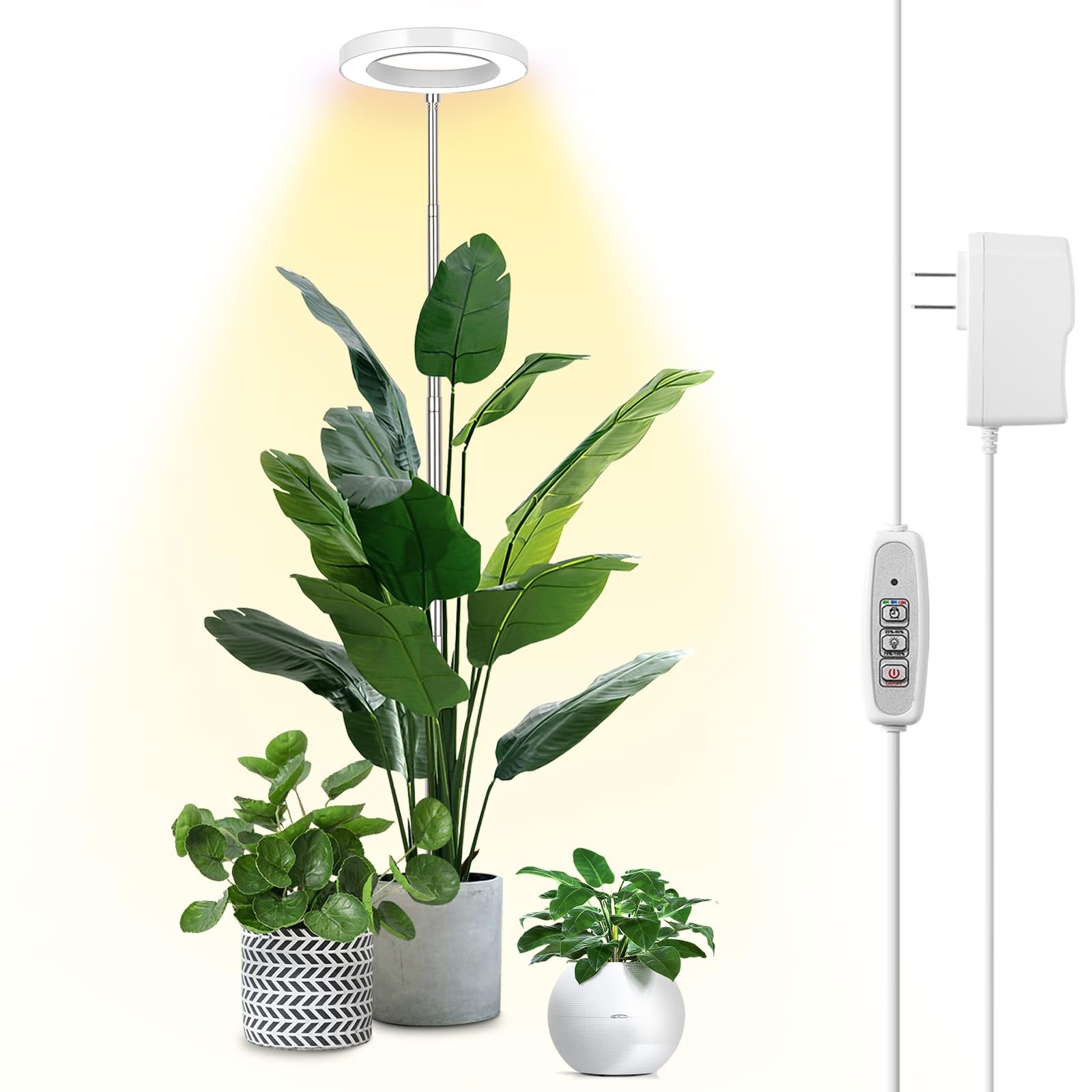 Plant Grow Light, 72 LEDs Full Spectrum Grow Lights for Indoor Plants,Large G…