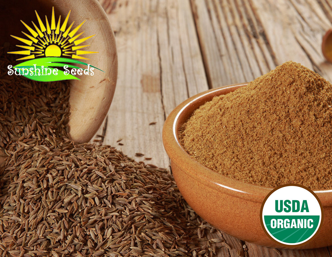 ORGANIC CUMIN SEEDS (200) / ORGANIC / FLORIDA GROWN / MEXICAN CUISINE
