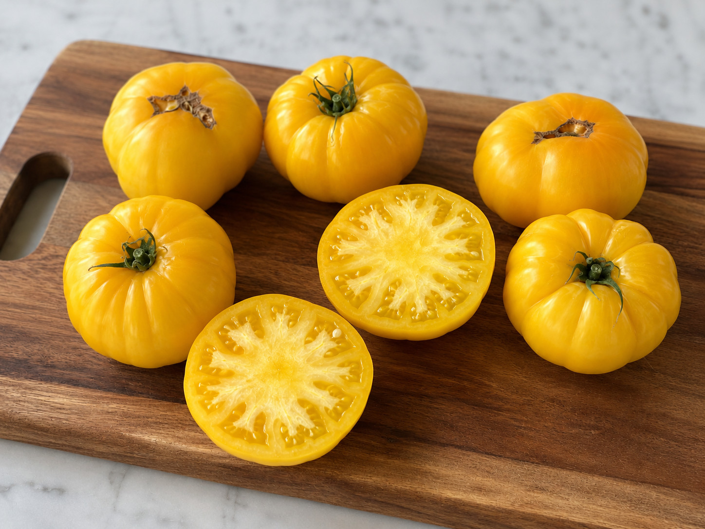 100 F1 Hybrid Yellow Brandymaster Tomato Seeds Up to 1LB Sweet Indeterminate