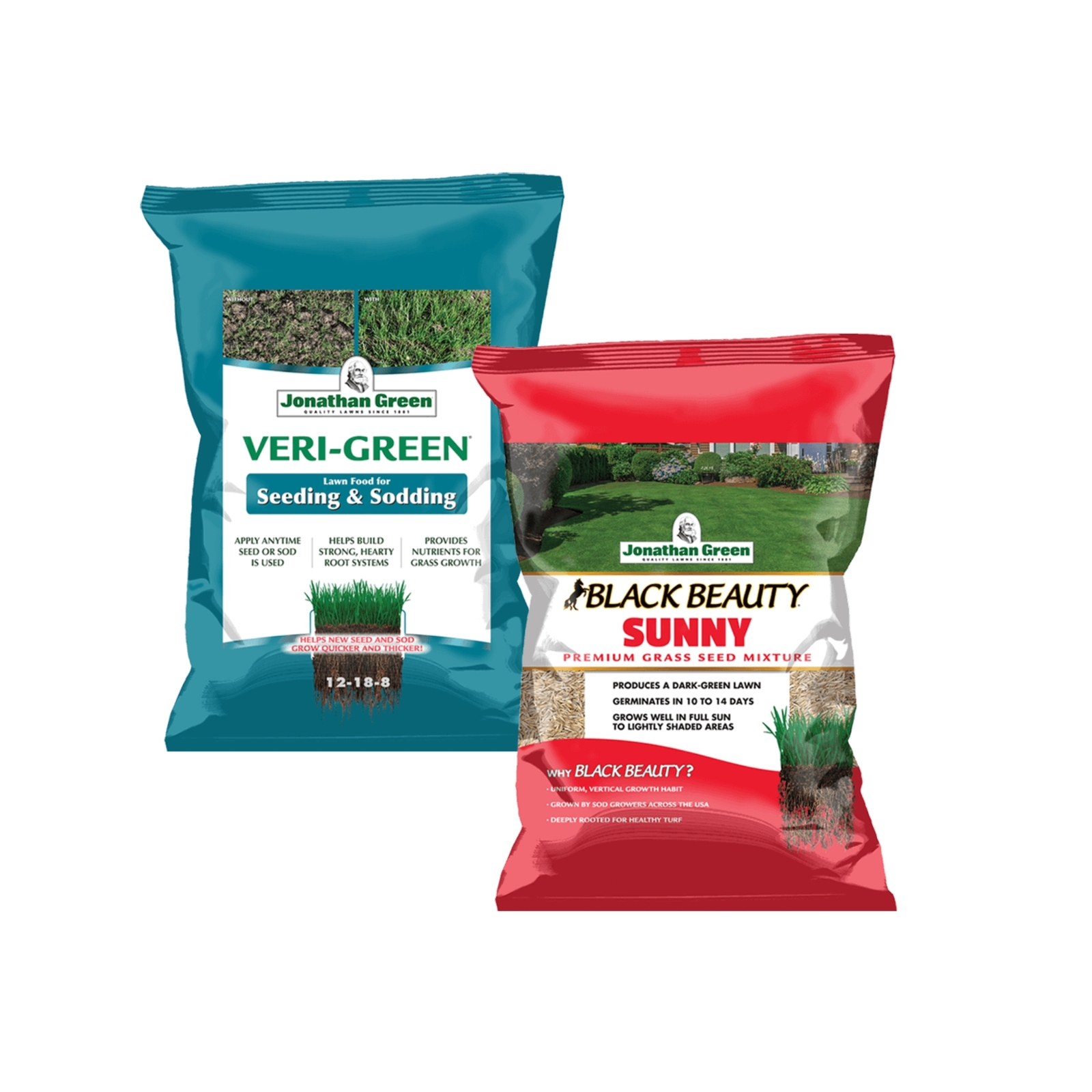 Jonathan Green Grass Seed & Fertilizer Bundle for Sunny Lawn – 5,000 sq ft