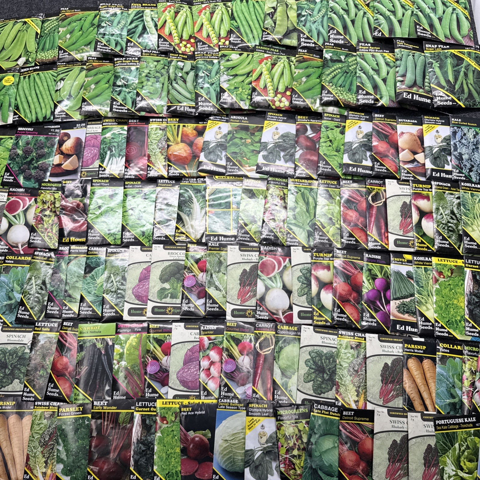 Vegetable & Herb Packets 2025 mix gardening. Lot Of 145 Packets