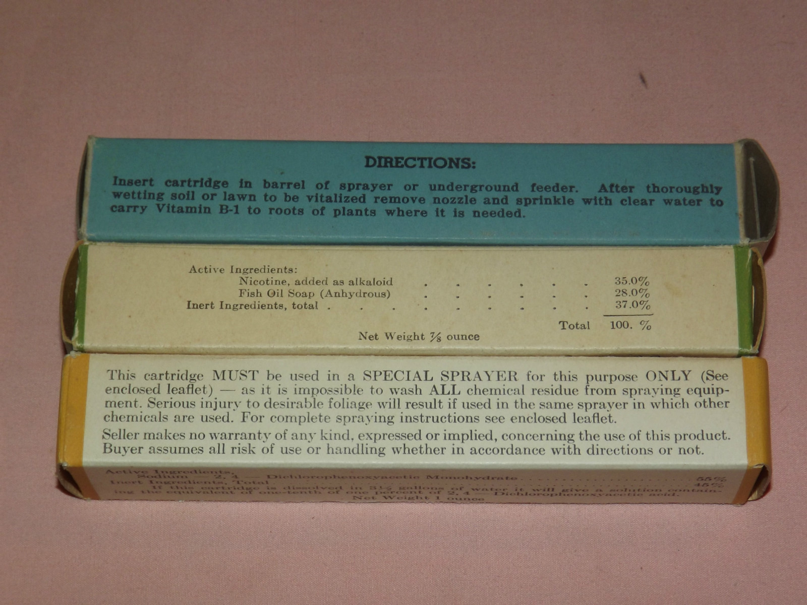 VINTAGE ARNOLD WEED O SPRAY CARTRIDGES IN BOX