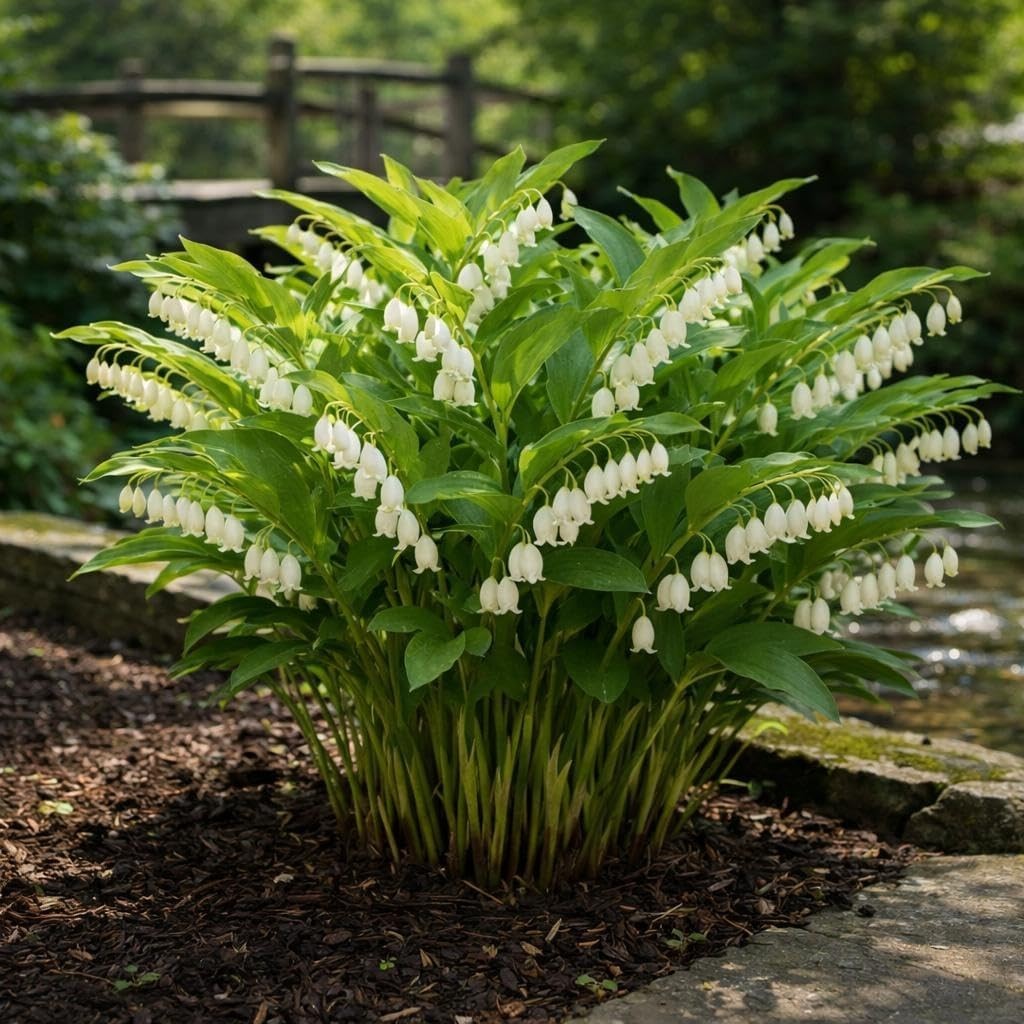 18 Solomon’s Seal Seeds, Polygonatum Perennial Flower Seeds for Shade Garden, El
