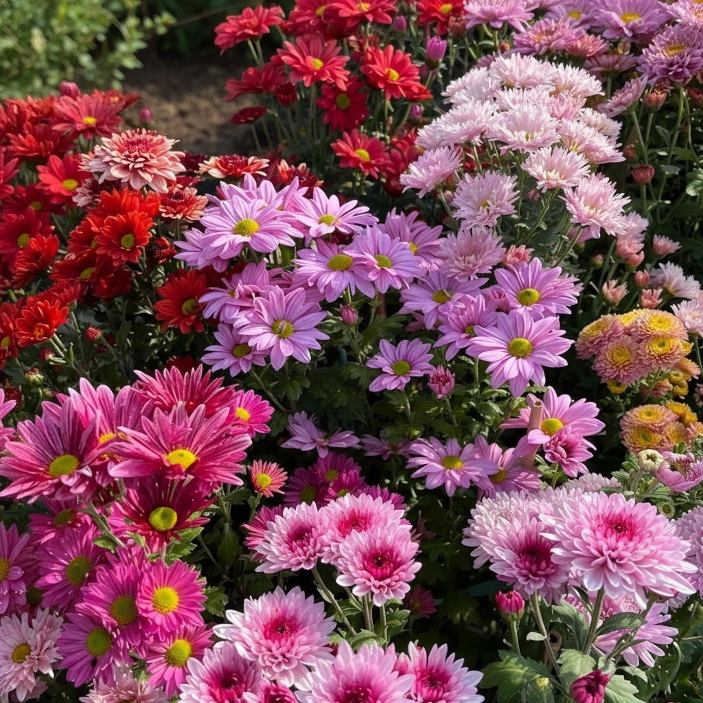 2000 Mixed Chrysanthemum Seeds – Colorful Garden Mums for Outdoor Planting