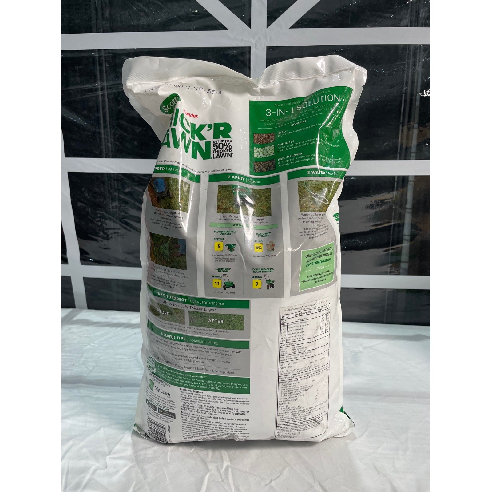 Scotts Turf Builder Thick’R Lawn Sun & Shade 3-in-1 Seed Fertilizer 10 lb Bag