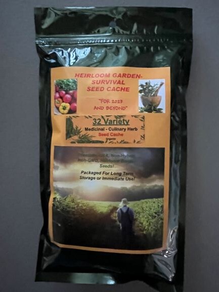 PREPPERS, SURVIVALIST SEED CACHE 167 Varieties! 4LBS SPROUTS + $50 HERB PACK