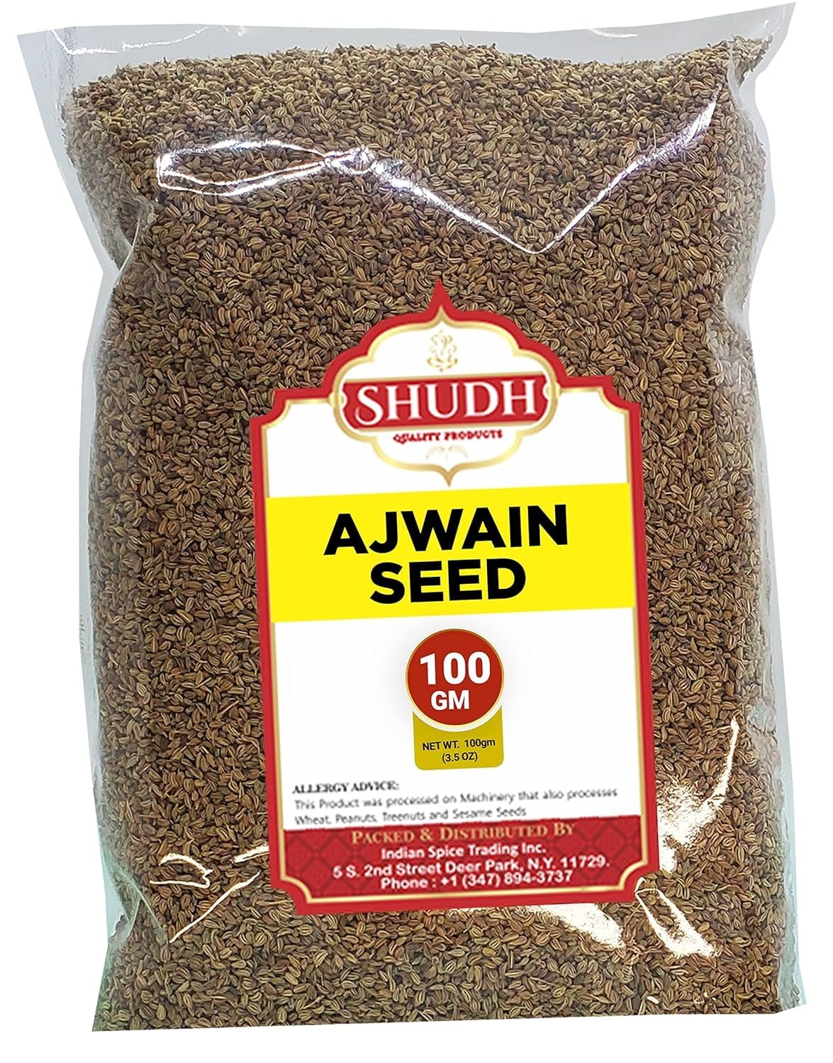 SHUDH Ajwain Seeds (Carom Bishops Seed) Spice Whole 3.5oz (100g) ~ Natural | …
