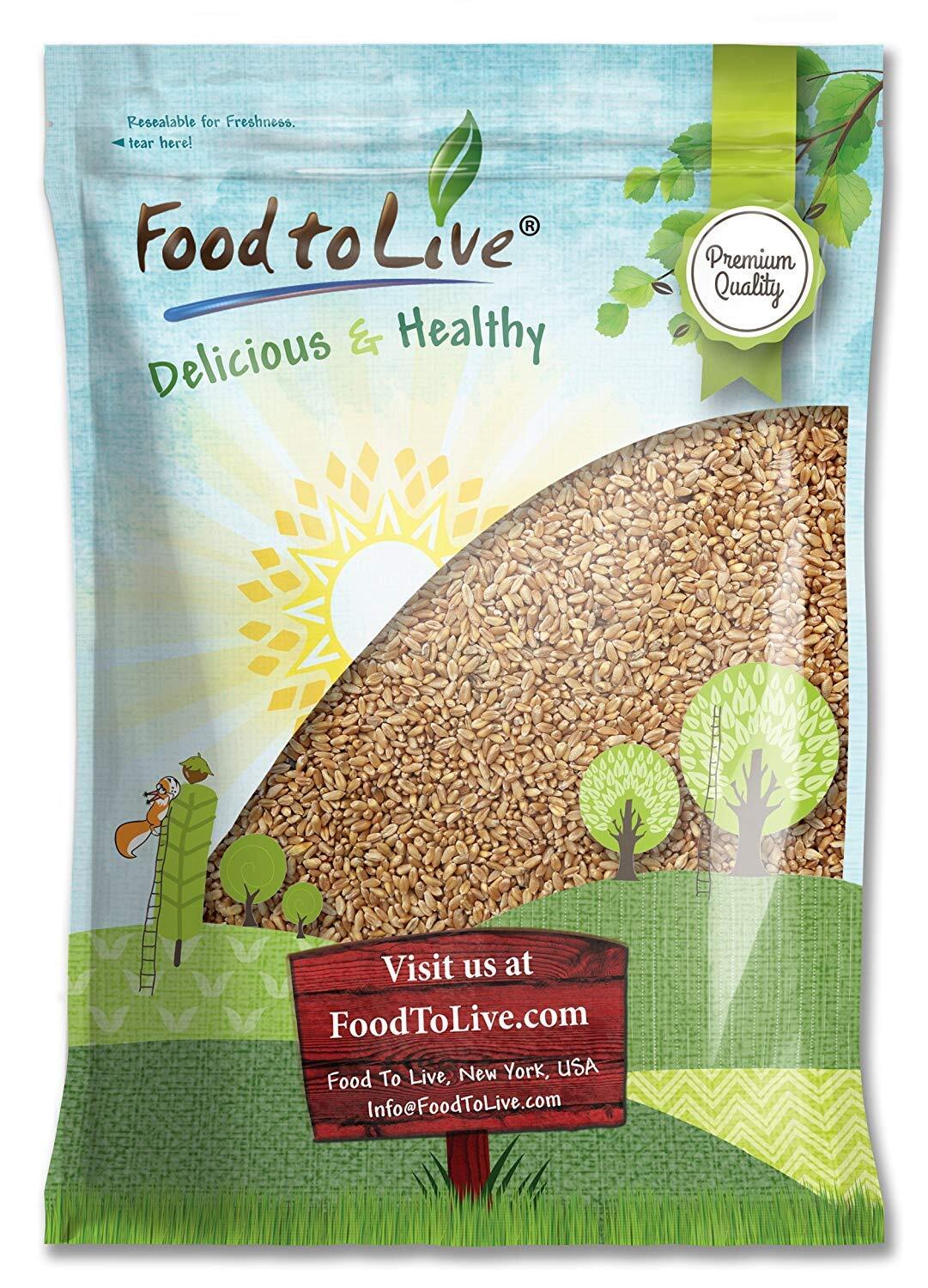 Wheat Berries – Sproutable, Kosher, Raw – by Food To Live