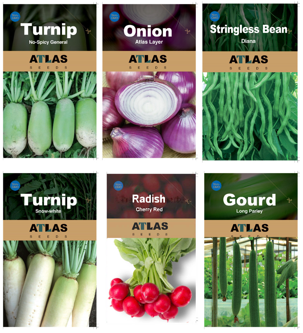 Atlas Vegetable Seeds Survival Garden Kit – Over 50,000 Seeds, 29 Varieties